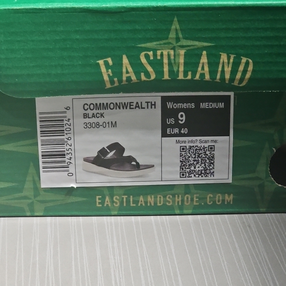 Eastland Commonwealth Women’s Sandals In Black Size 9 NEW In Box - Picture 12 of 12